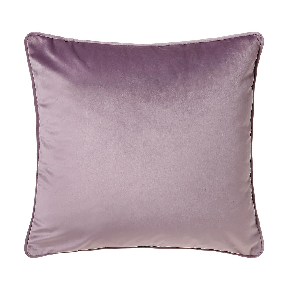 Bellini Velvet Cushion In Heather Purple